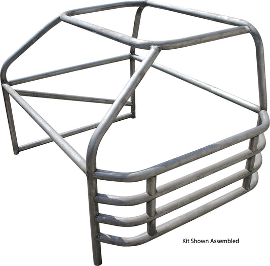 Allstar Performance Roll Cage - Standard - 4-Point - Weld-On - 0.095 in Wall - Steel - Natural - Mini Stock - Kit