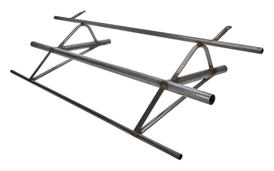 Allstar Performance Bumper - Asphalt Outlaw - Front - 1.5 in OD Tube - 0.058 in Wall - Steel - Natural - Each