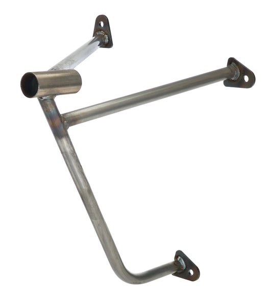 Allstar Performance Door Bar Mount - Front - 3/4 in Diameter - 0.065 in Wall - Steel - Natural - Longhorn Chassis -