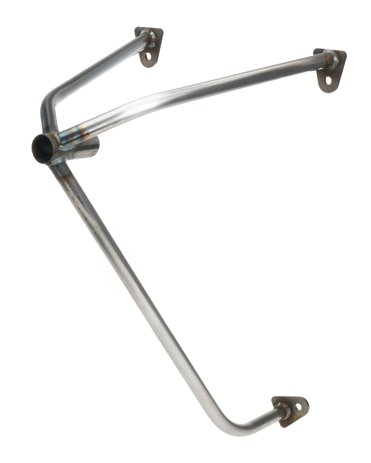 Allstar Performance Door Bar Mount - Rear - 3/4 in Diameter - 0.065 in Wall - Steel - Natural - Longhorn Chassis -