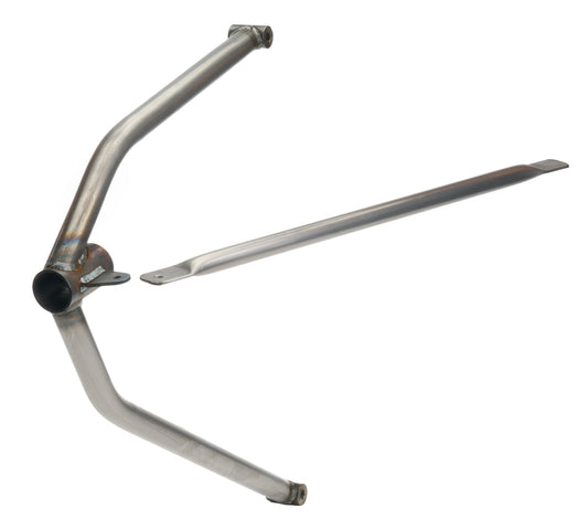 Allstar Performance Door Bar Mount - Front - 1 in Diameter - 0.065 in Wall - Steel - Natural - 2016-27 Rocket Chassis
