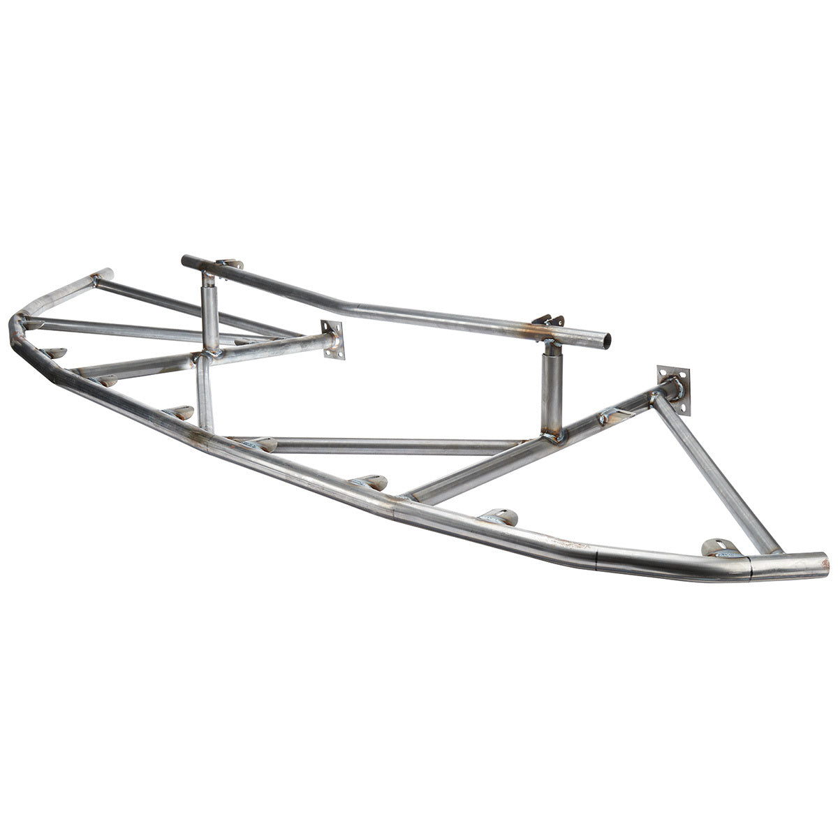 Allstar Performance Bumper - Front - 1.25 in OD - 0.065 in Wall Thickness - Steel - Natural - Longhorn Chassis - Dirt