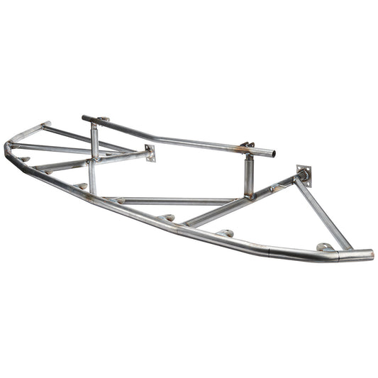 Allstar Performance Bumper - Front - 1.25 in OD - 0.065 in Wall Thickness - Steel - Natural - Longhorn Chassis - Dirt