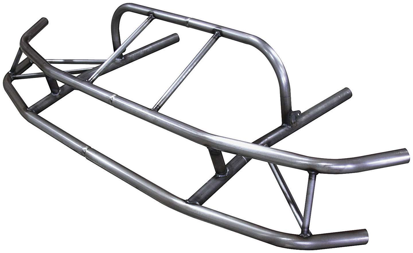 Allstar Performance Bumper - Front - 2-Piece - 1.5 in OD - 0.065 in Wall - Steel - Natural - Mastersbilt Gen X Chassis