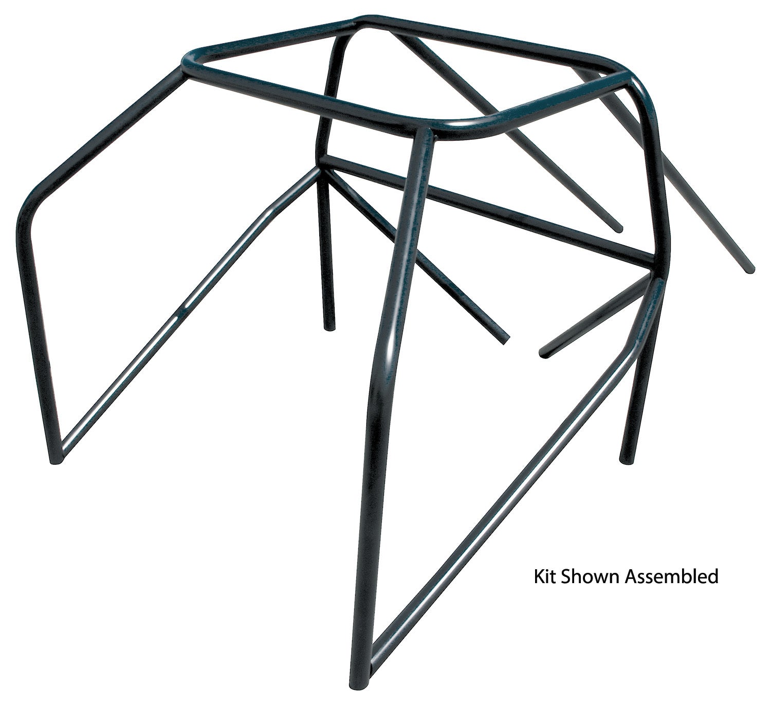 Allstar Performance Roll Cage - 10-Point - Weld-On - 1.625 in Diameter - 0.134 in Wall - Steel - Natural - Ford