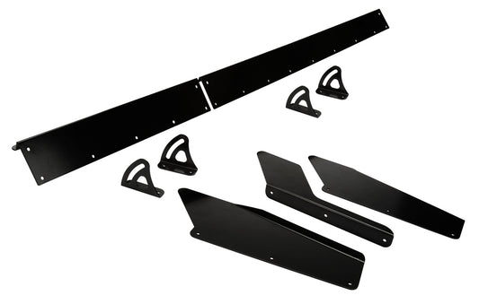 Allstar Performance Spoiler - 67 x 3 in - 2-Piece - Aluminum - Black Powder Coat - Kit