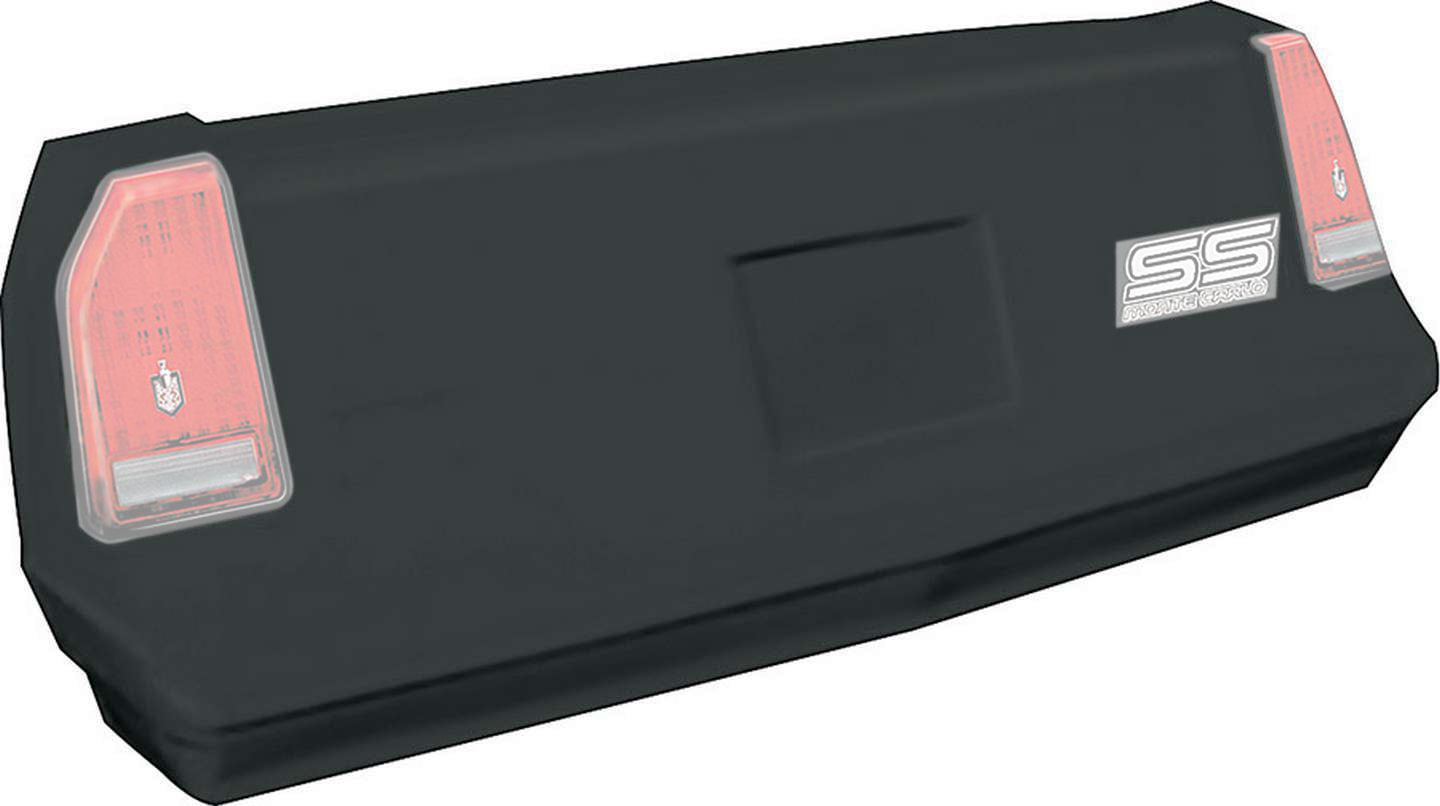 Allstar Performance Bumper Cover - 2-Piece Complete - Rear - Plastic - Black - Chevy Monte Carlo SS 1983-88 - Kit