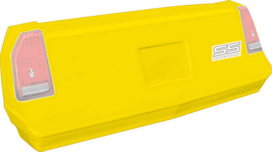 Allstar Performance Bumper Cover - 2-Piece Complete - Rear - Plastic - Yellow - Chevy Monte Carlo SS 1983-88 - Kit