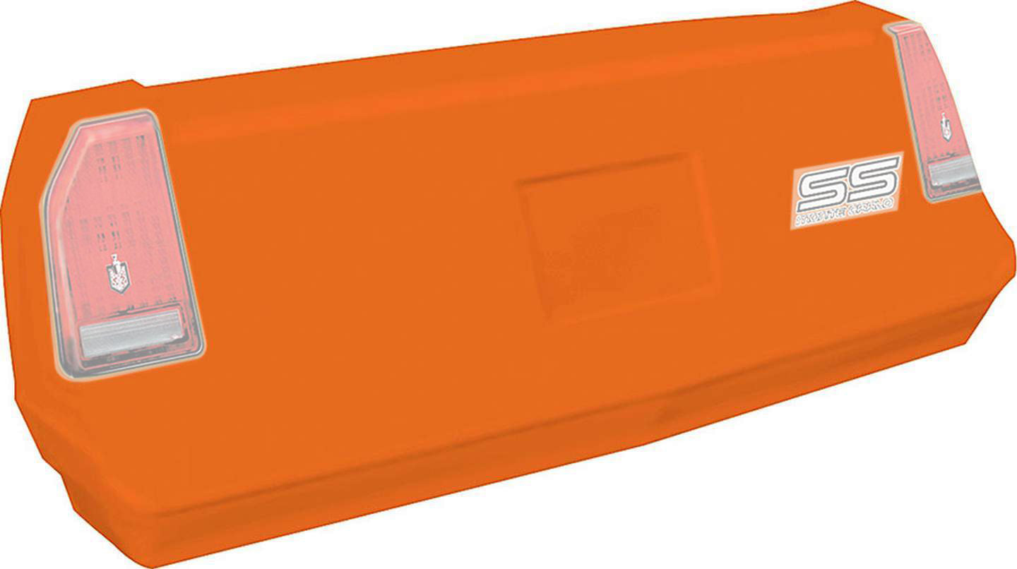 Allstar Performance Bumper Cover - 2-Piece Complete - Rear - Plastic - Orange - Chevy Monte Carlo SS 1983-88 - Kit
