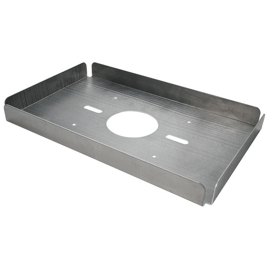 Allstar Performance Scoop Tray - 2 in Tall - 21.5 in Long - 13.375 in Wide - Flat - Aluminum - Natural - Square Bore