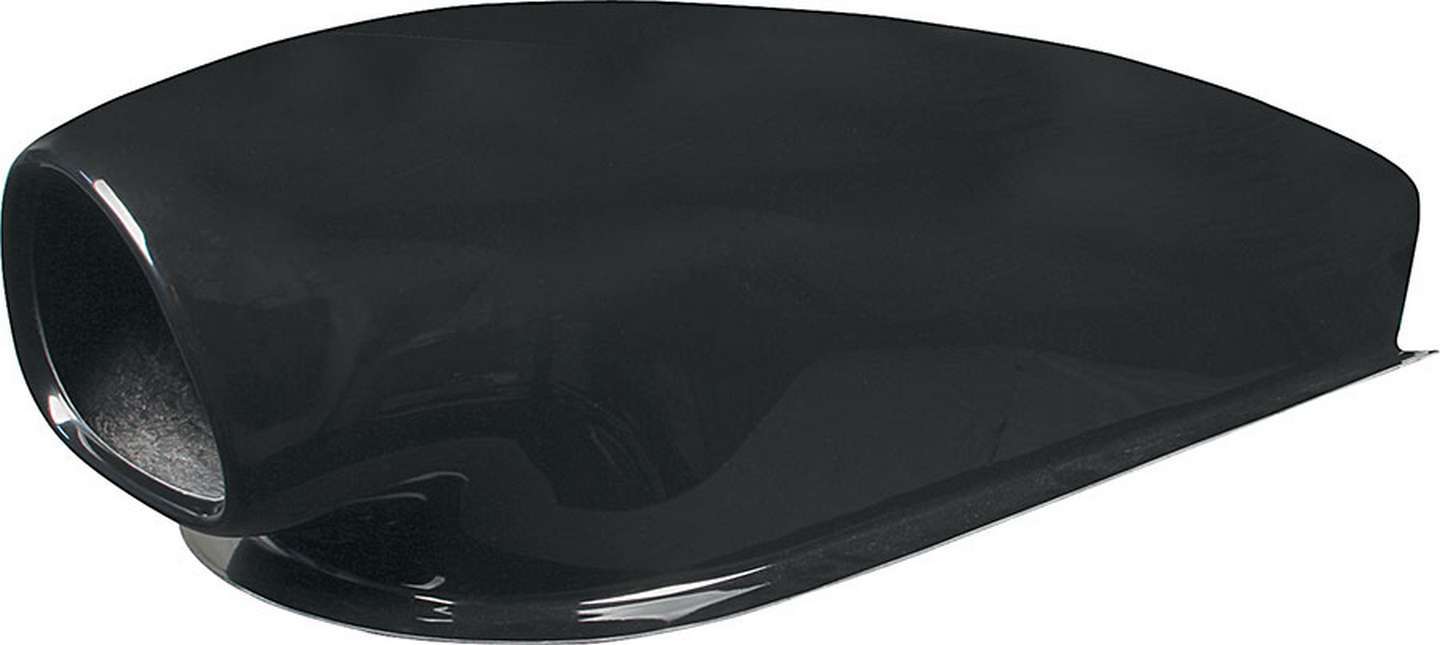 Allstar Performance Hood Scoop - Aero - 13 in Tall - 14.5 in Wide - 50 in Long - Fiberglass - Black - Each