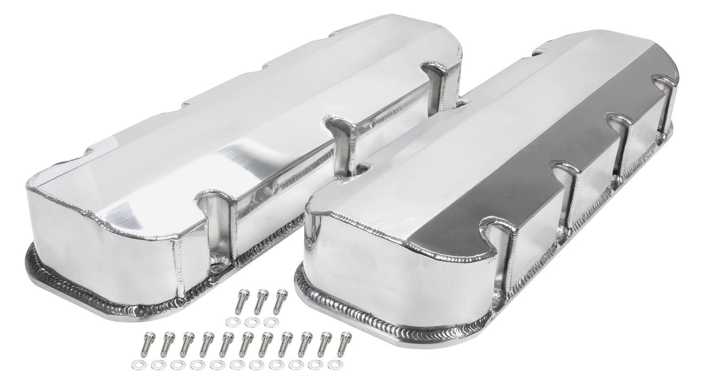 Allstar Performance Valve Cover - Tall - Fabricated Aluminum - Natural - Big Block Chevy - Pair