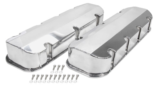 Allstar Performance Valve Cover - Tall - Fabricated Aluminum - Natural - Big Block Chevy - Pair