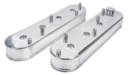 Allstar Performance Valve Cover - Tall - Coil Mounts - Fabricated Aluminum - Natural - GM LS-Series - Pair