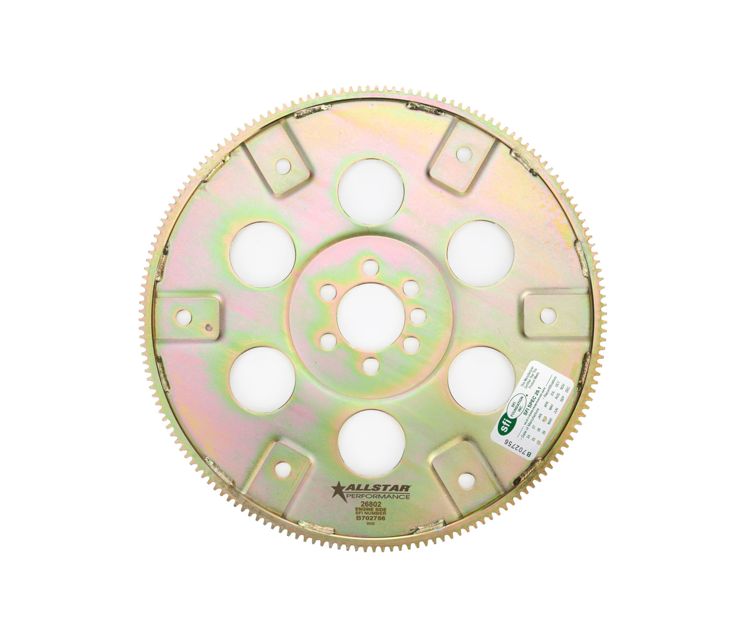 Allstar Performance Flexplate - 168 Tooth - SFI 29.1 - Steel - Internal Balance - 1-Piece Seal - Small Block Chevy -
