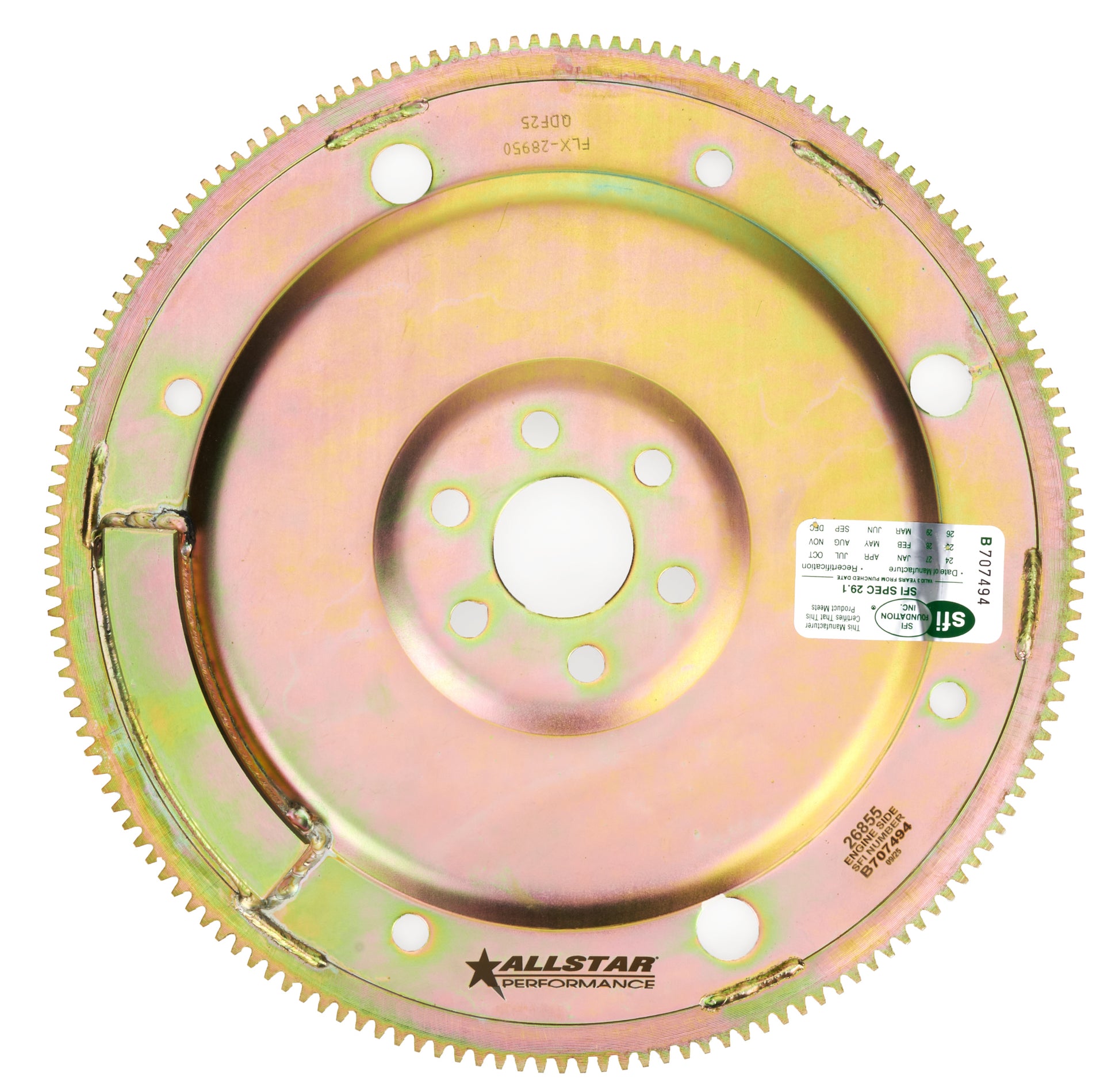 Allstar Performance Flexplate - 157 Tooth - SFI 29.1 - Steel - External Balance - 1-Piece Seal - Small Block Ford - Each
