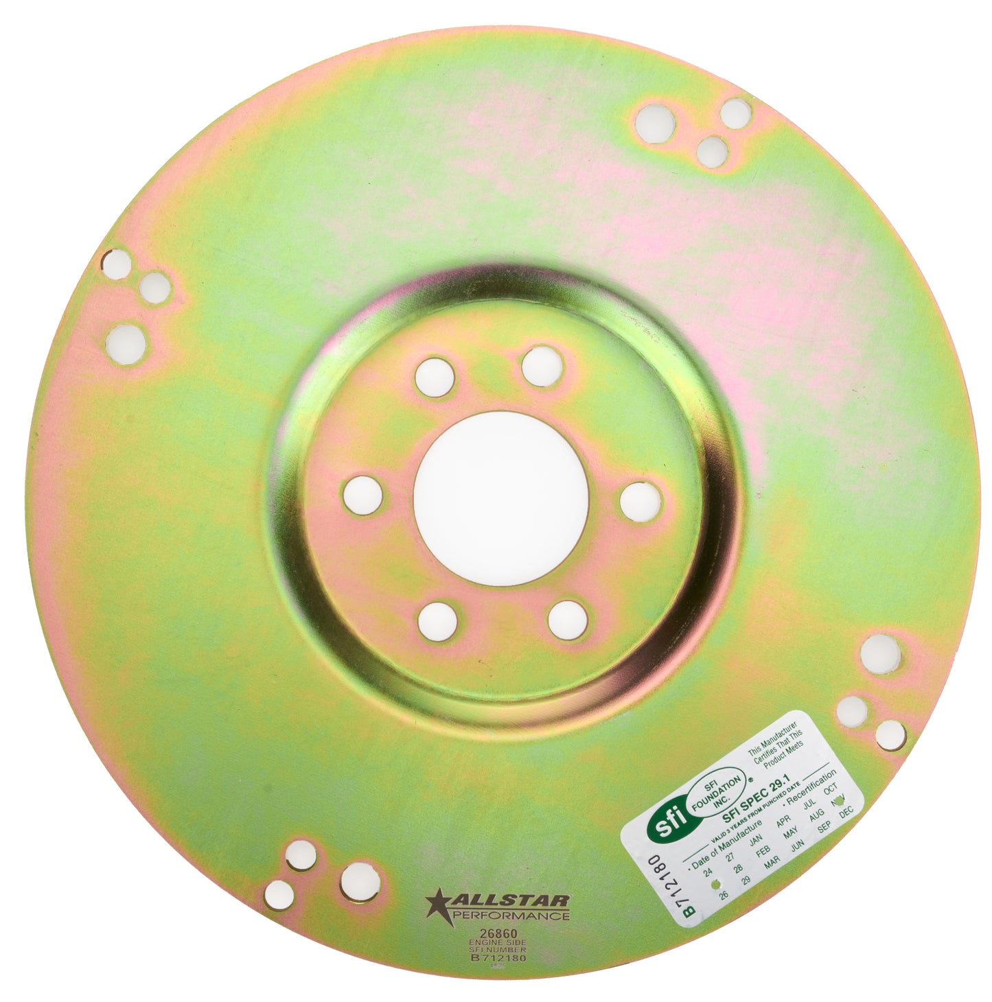 Allstar Performance Flexplate - SFI 29.1 - Steel - Internal Balance - 2-Piece Seal - Small Block Mopar - Each