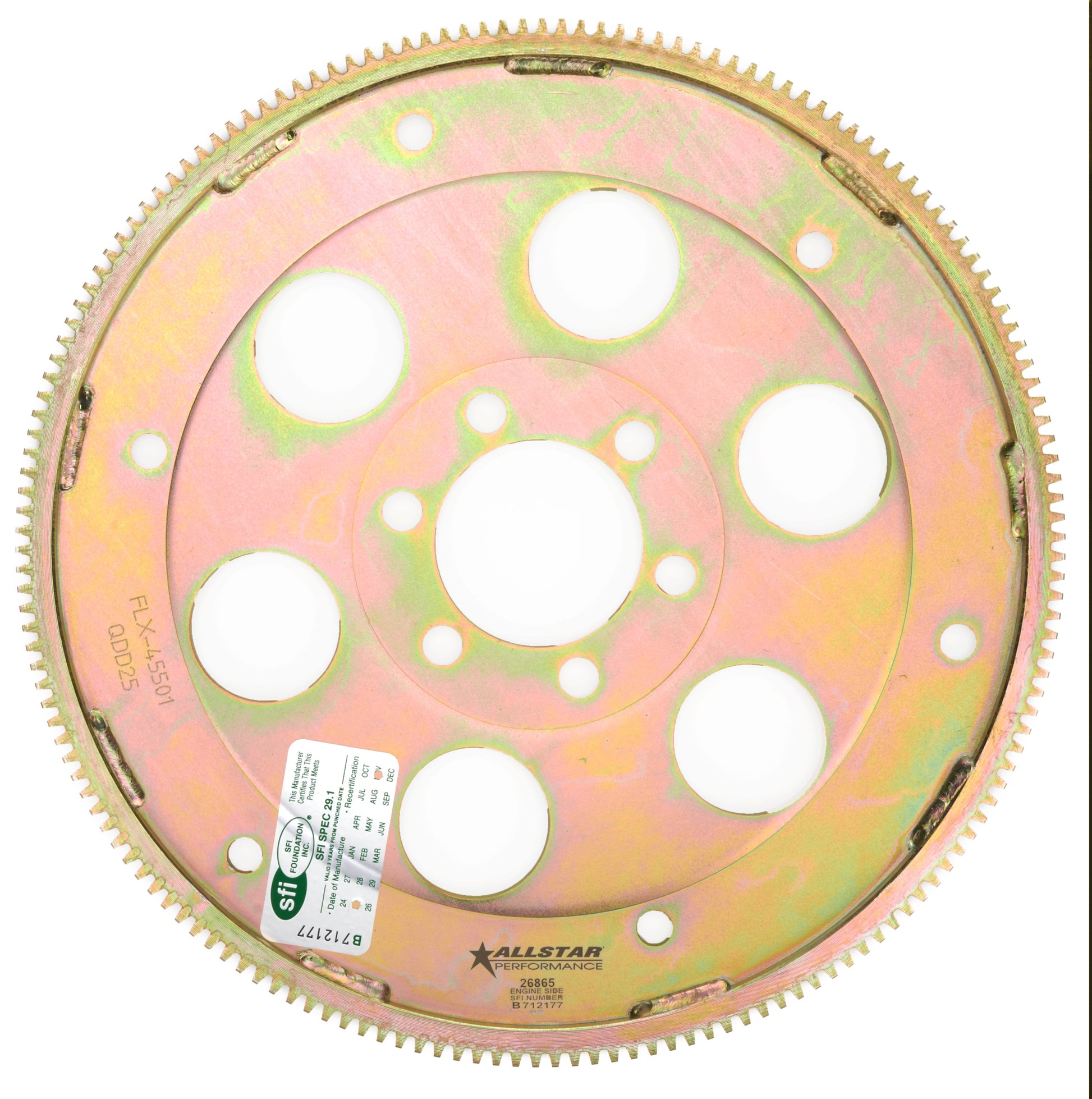 Allstar Performance Flexplate - 166 Tooth - SFI 29.1 - Steel - Internal Balance - 2-Piece Seal - Pontiac V8 - Each