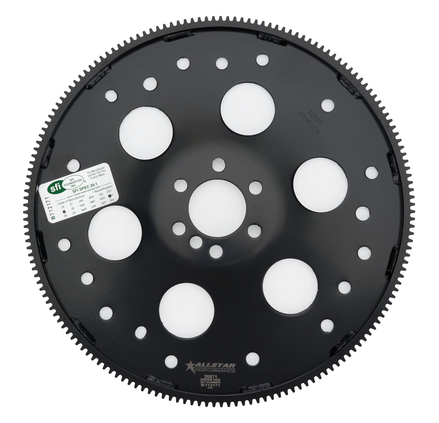 Allstar Performance Flexplate - Premium - 168 Tooth - SFI 29.1 - Steel - Internal Balance - 1-Piece Seal - GM