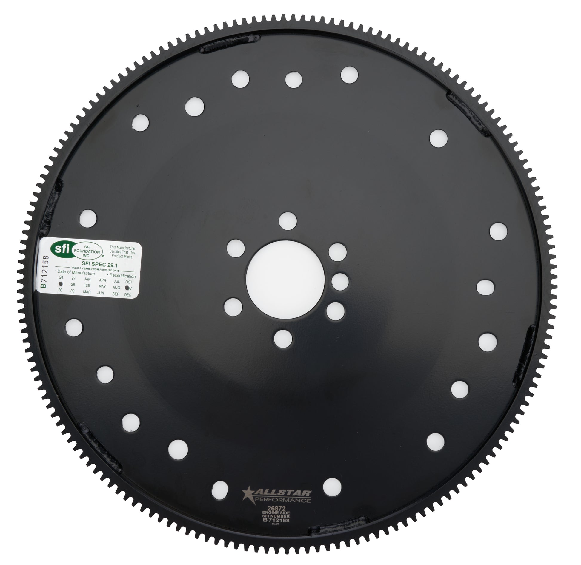 Allstar Performance Flexplate - Premium - 168 Tooth - SFI 29.1 - Steel - Internal Balance - 1-Piece Seal - GM