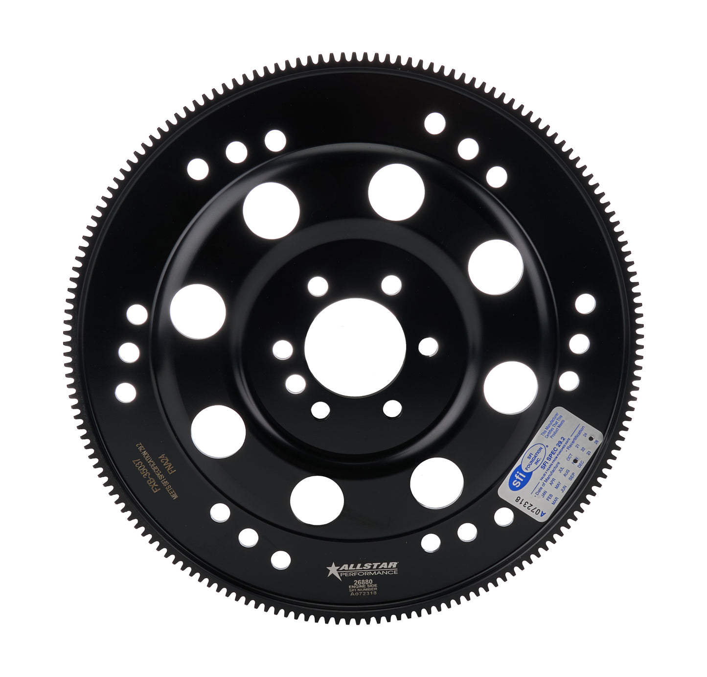 Allstar Performance Flexplate - 168 Tooth - SFI 29.2 - Billet Steel - Zero Balance - 2-Piece Seal - Chevy V8 - Each