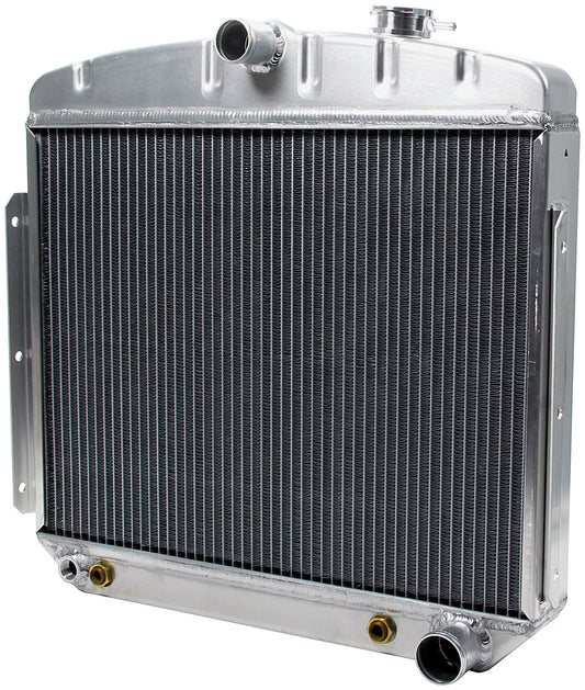Allstar Performance Radiator - 23.25 in W x 23.25 in H x 2.25 in D - Center Inlet - Passenger Side Outlet - Oil Cooler