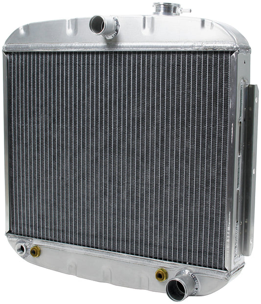 Allstar Performance Radiator - 24.5 in W x 23 in H x 2.25 in D - Center Inlet - Passenger Side Outlet - Oil Cooler -