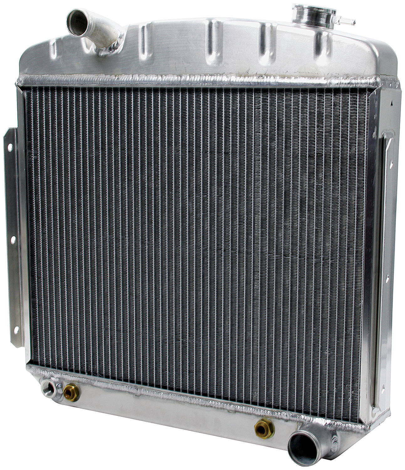 Allstar Performance Radiator - 23.25 in W x 23.25 in H x 2.25 in D - Center Inlet - Passenger Side Outlet - Oil Cooler