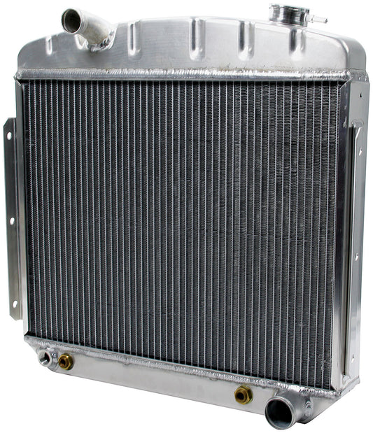 Allstar Performance Radiator - 23.25 in W x 23.25 in H x 2.25 in D - Center Inlet - Passenger Side Outlet - Oil Cooler