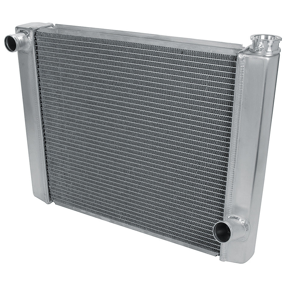Allstar Performance Radiator - 24 in W x 19 in H x 2.25 in D - Single Pass - Driver Side Inlet - Passenger Side Outlet