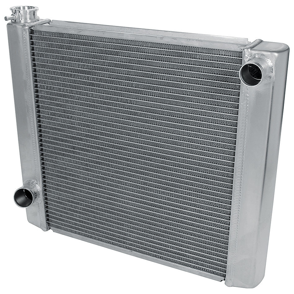 Allstar Performance Radiator - 22 in W x 19 in H x 2.25 in D - Single Pass - Passenger Side Inlet - Driver Side Outlet