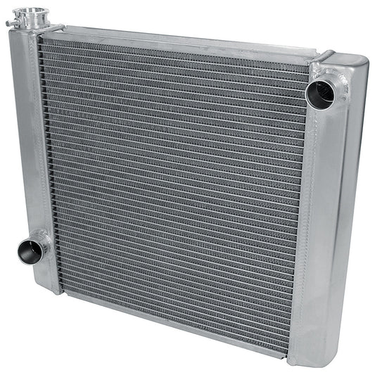 Allstar Performance Radiator - 22 in W x 19 in H x 2.25 in D - Single Pass - Passenger Side Inlet - Driver Side Outlet
