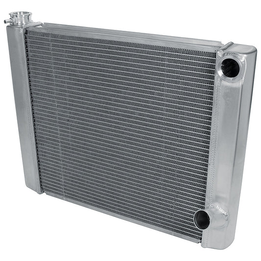 Allstar Performance Radiator - 24 in W x 19 in H x 2.25 in D - Dual Pass - Passenger Side Inlet - Passenger Side
