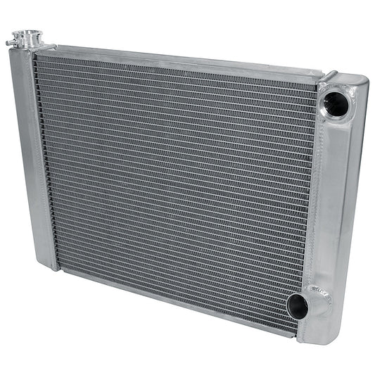 Allstar Performance Radiator - 26 in W x 19 in H x 2.25 in D - Dual Pass - Passenger Side Inlet - Passenger Side