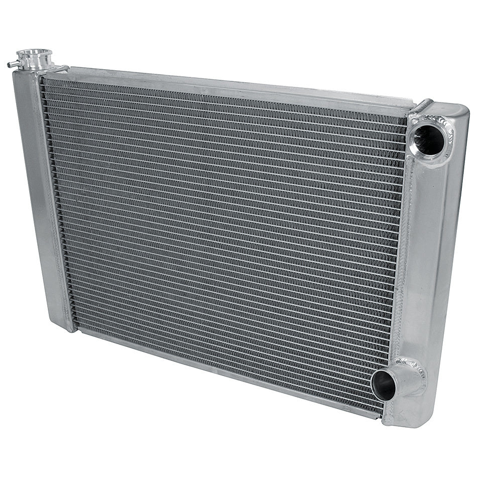 Allstar Performance Radiator - 28 in W x 19 in H x 2.25 in D - Dual Pass - Passenger Side Inlet - Passenger Side
