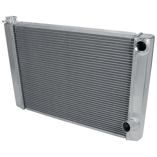 Allstar Performance Radiator - 28 in W x 19 in H x 2.25 in D - Dual Pass - Passenger Side Inlet - Passenger Side