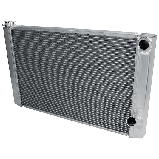 Allstar Performance Radiator - 31 in W x 19 in H x 2.25 in D - Dual Pass - Passenger Side Inlet - Passenger Side