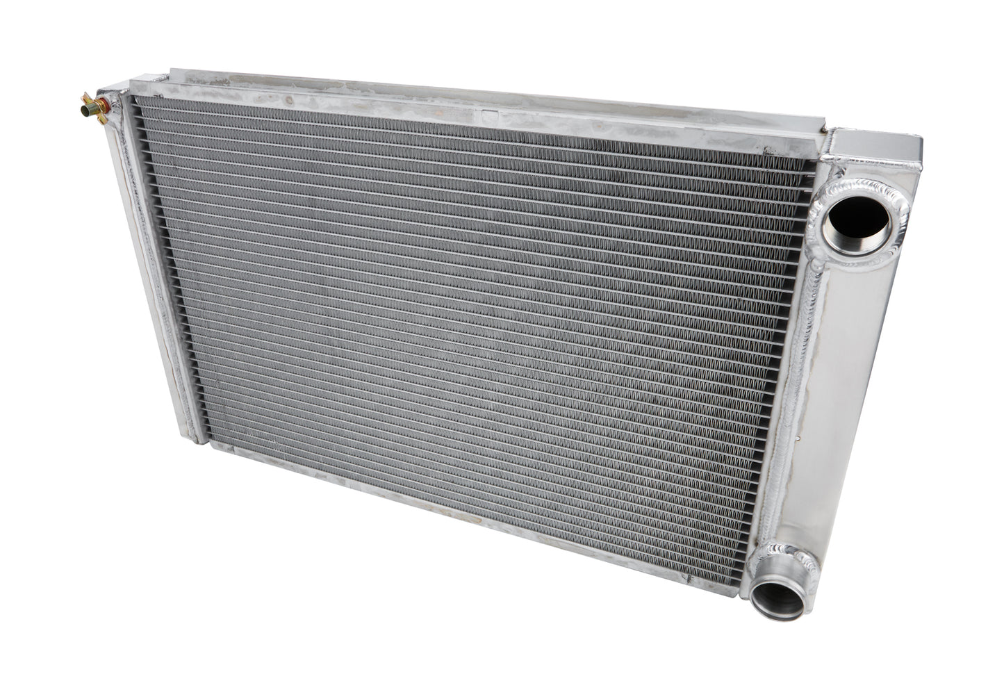 Allstar Performance Radiator - 28 in W x 16 in H x 2.25 in D - Dual Pass - Passenger Side Inlet - 90 Degree Passenger