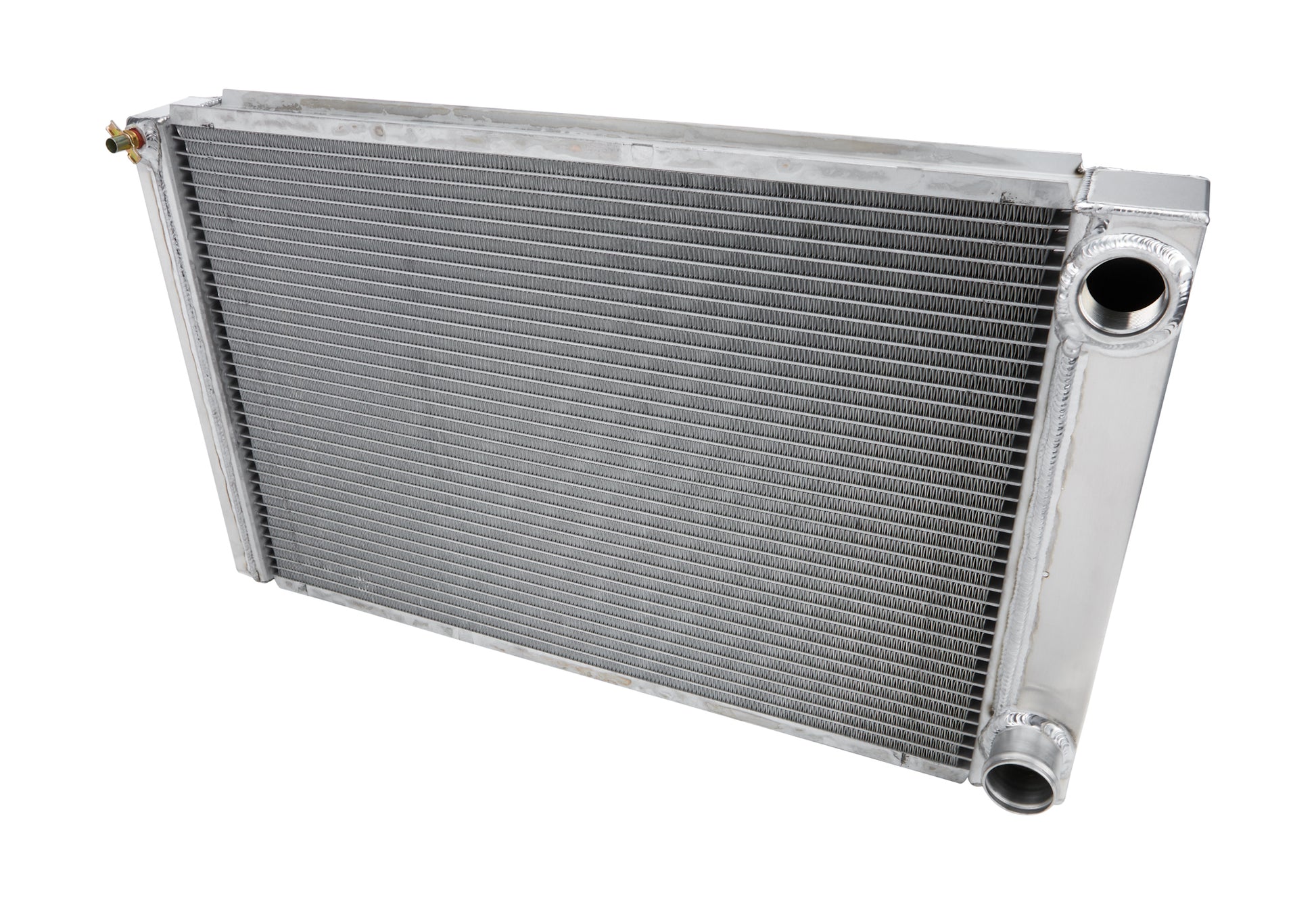 Allstar Performance Radiator - 28 in W x 16 in H x 2.25 in D - Dual Pass - Passenger Side Inlet - 90 Degree Passenger