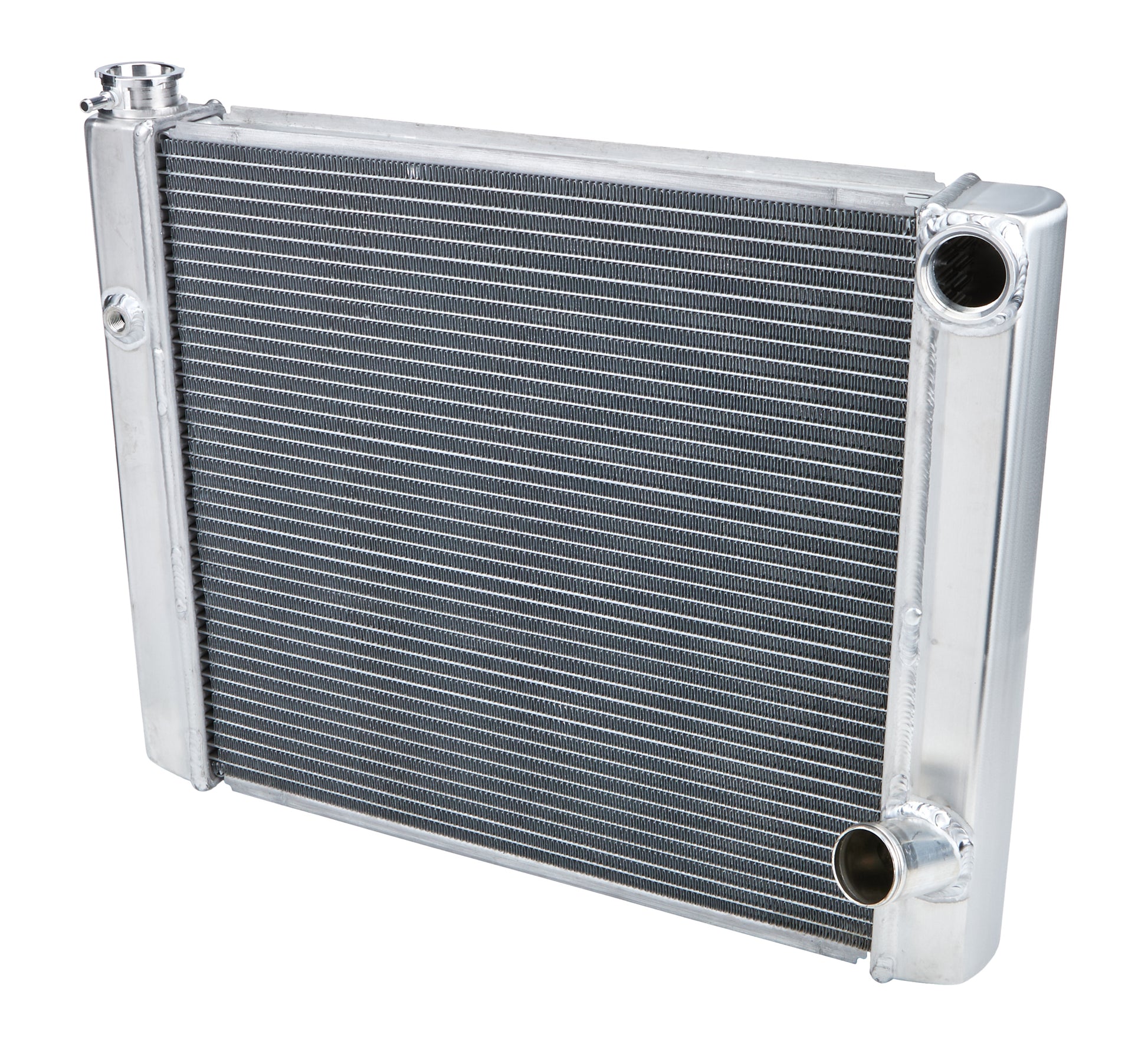 Allstar Performance Radiator - 24 in W x 19 in H x 2.25 in D - Dual Pass - Passenger Side Inlet - Passenger Side