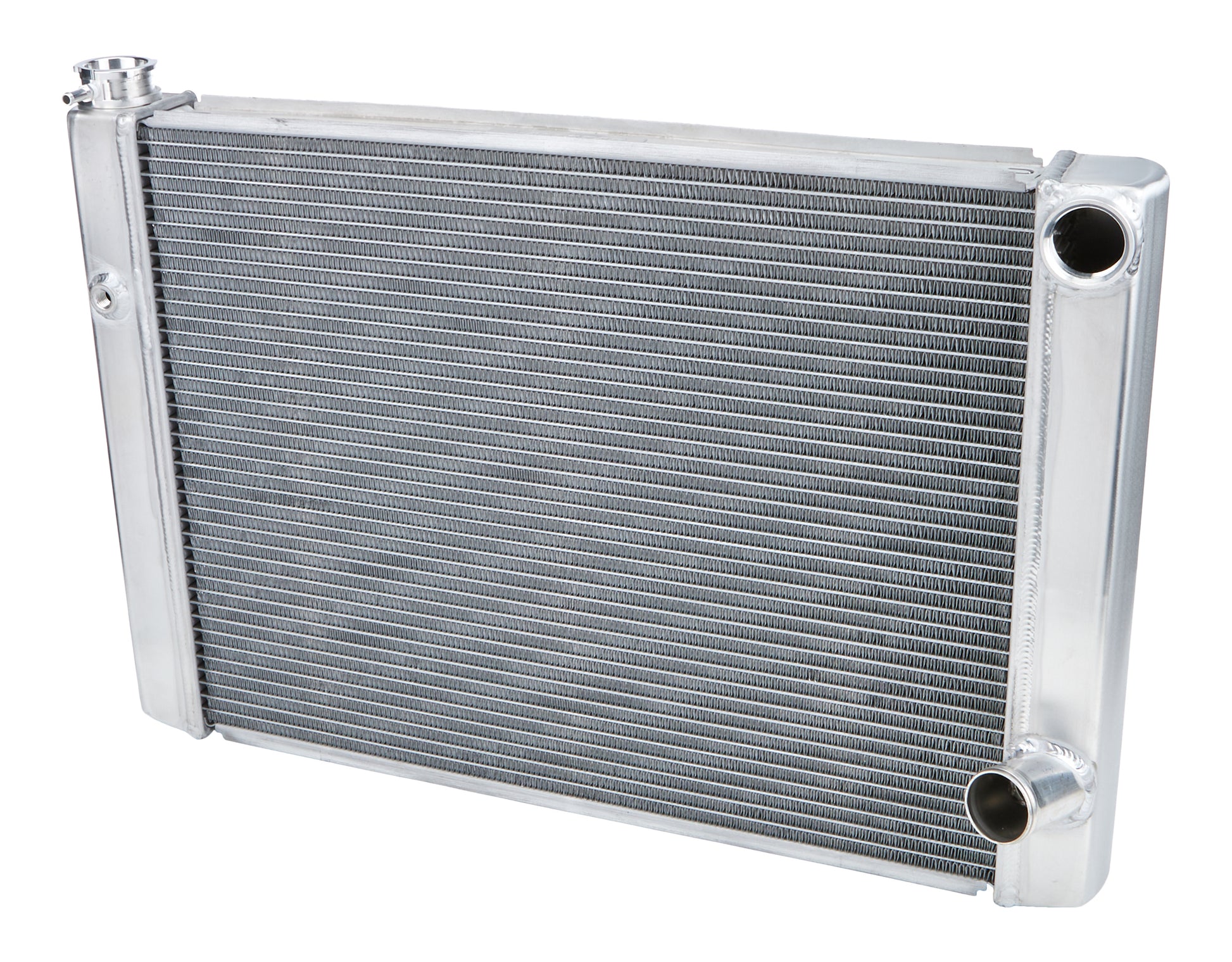 Allstar Performance Radiator - 28 in W x 19 in H x 2.25 in D - Dual Pass - Passenger Side Inlet - Passenger Side