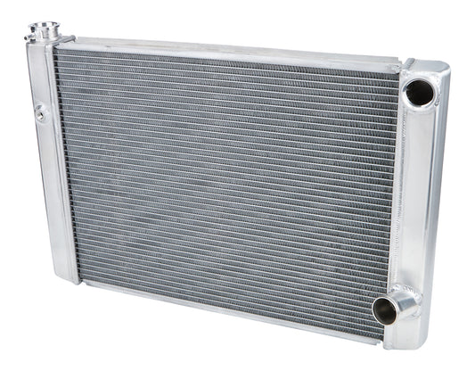 Allstar Performance Radiator - 28 in W x 19 in H x 2.25 in D - Dual Pass - Passenger Side Inlet - Passenger Side