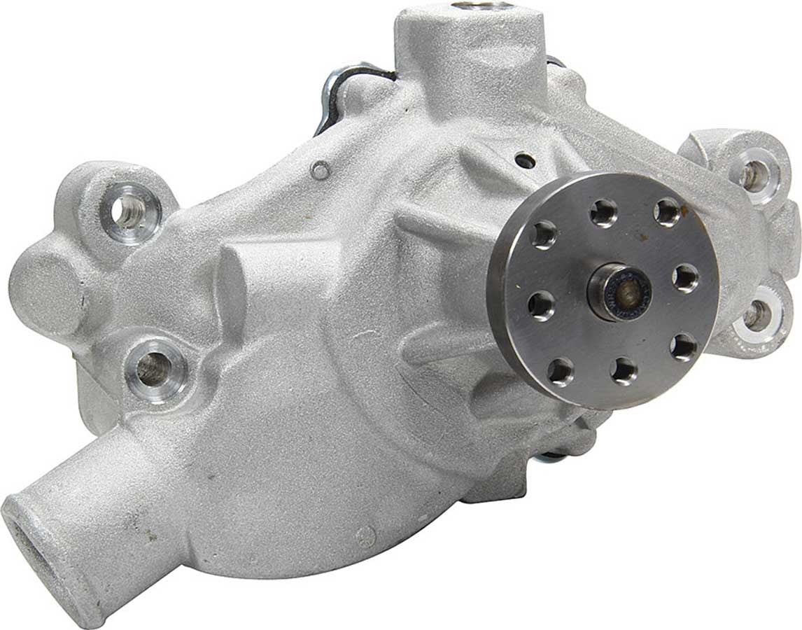 Allstar Performance Water Pump - Mechanical - 5/8 in Pilot - Short Design - Aluminum - Natural - Small Block Chevy -