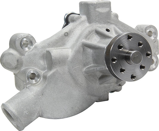 Allstar Performance Water Pump - Mechanical - 3/4 in Pilot - Short Design - Aluminum - Natural - Small Block Chevy -