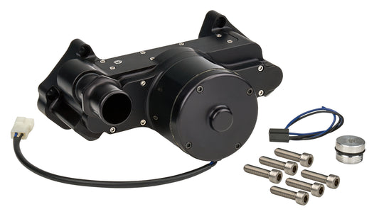 Allstar Performance Water Pump - Electric - Block mount - 1-1/4-12 in Hose Barb O-Ring Inlet - 1-1/4-12 in Hose Barb