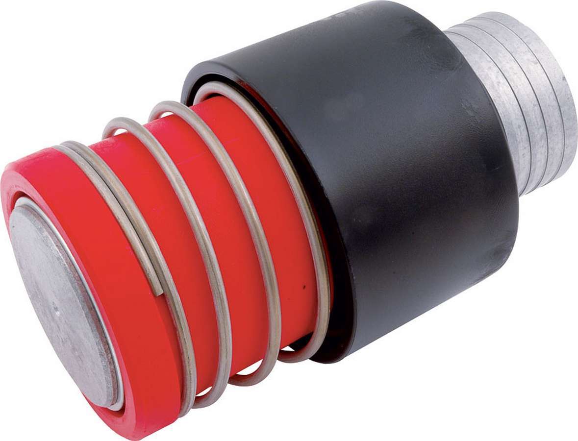 Allstar Performance Dry Break Valve - Redhead - 2 in ID Male - Black / Red - 2-1/4 in Hose - Each