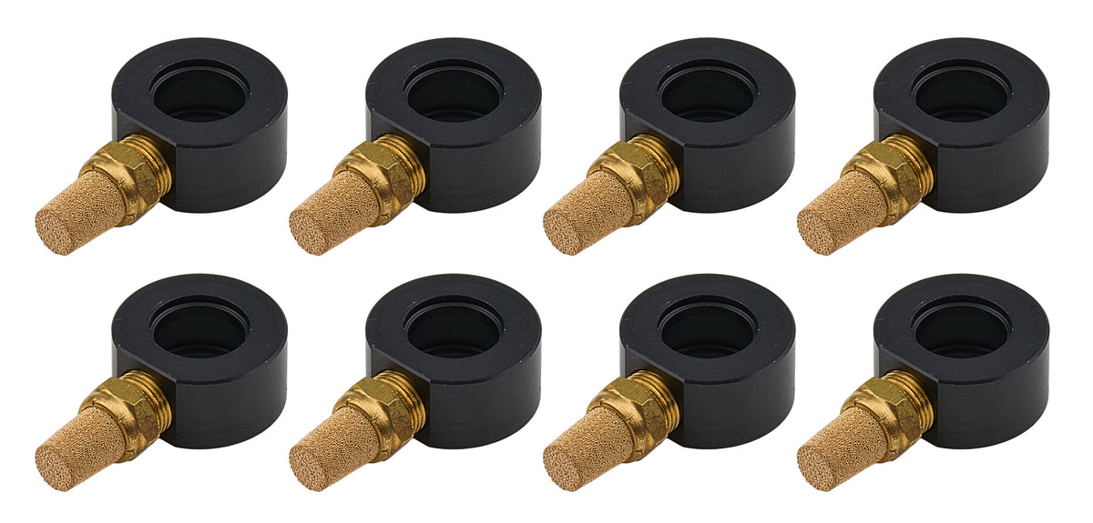 Allstar Performance Down Nozzle Filter - Aluminum / Brass - Black Anodized / Natural - Mechanical Fuel Injection - Set