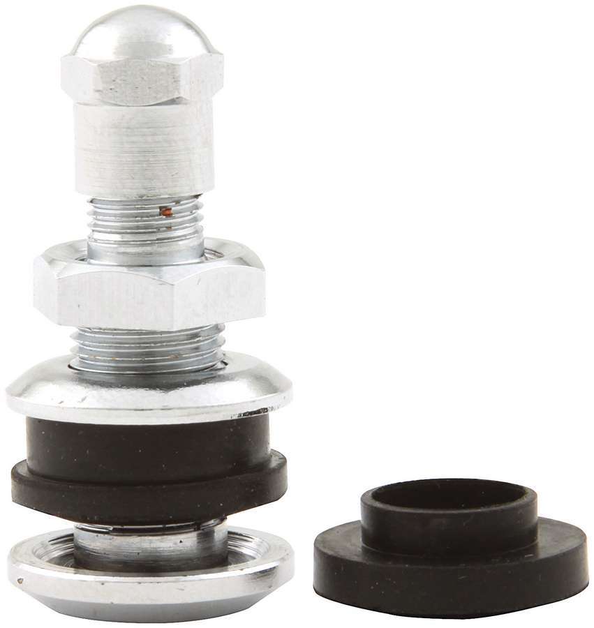 Allstar Performance Valve Stem - Bolt-On - 1/2 or 5/8 in Rim Hole - Brass - Chrome - Set of 50