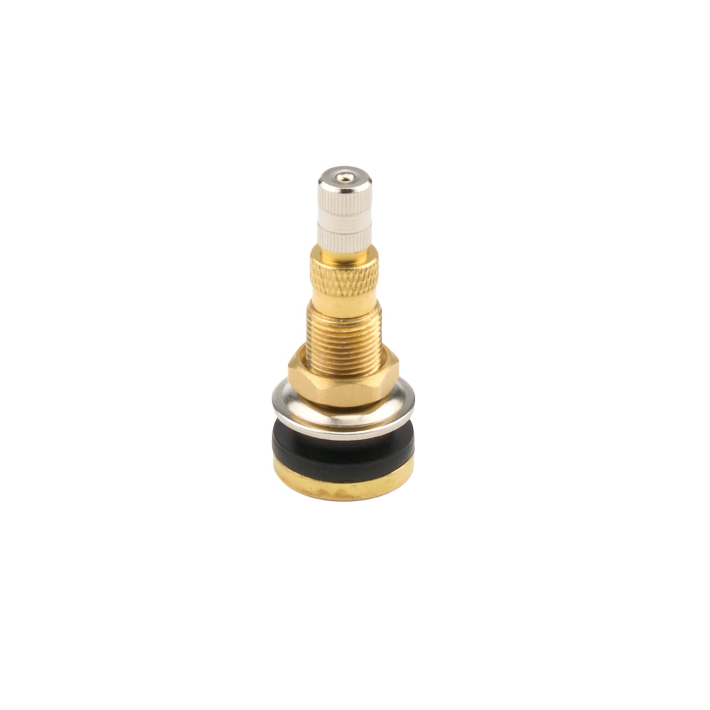 Allstar Performance Valve Stem - Fast-Flow - Bolt On - 5/8 in Rim Hole - Brass - Natural - Each