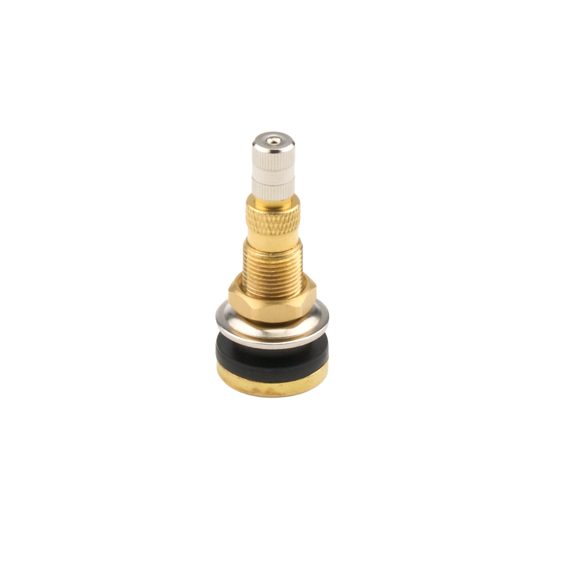 Allstar Performance Valve Stem - Fast-Flow - Bolt On - 5/8 in Rim Hole - Brass - Natural - Each